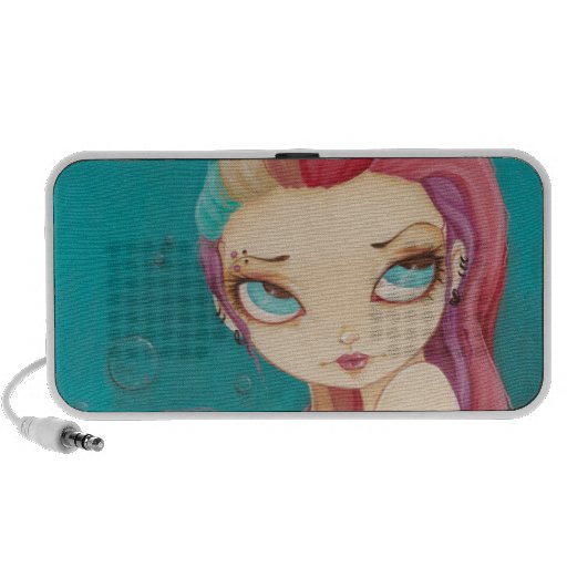 In Color - fairy mermaid punk rainbow Doodle Speaker