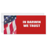 In Darwin we trust Personalized Rack Card