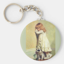 In Disgrace by Charles Burton Barber Keychain