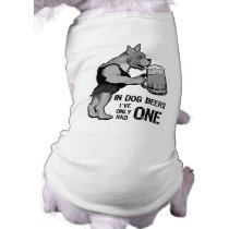 In Dog Beers For Light Background Pet Tee Shirt