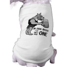 In Dog Beers For Light Background Pet Tee Shirt