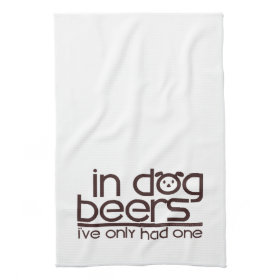 In Dog Beers (w/Dog) Towel