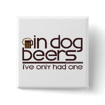 In Dog Beers (w/Mug)... Pinback Buttons