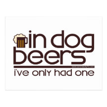 In Dog Beers (w/Mug) Post Cards