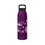 In Every Book A Whole World Reusable Water Bottle