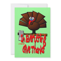 In Everything Give Thanks ~ 1 Thessalonians 5:18 Personalized Invitation