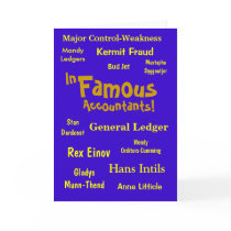 In-Famous Accountants! Cards