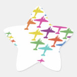 In Formation Airplane Balloon Flight Aviation Star Sticker