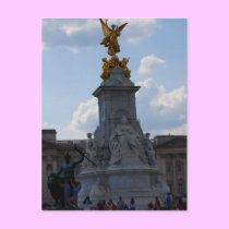 In front of Buckingham Palace postcards