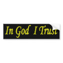 In God I Trust bumper stickers