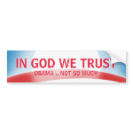 In God Not Obama bumpersticker