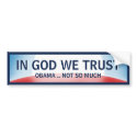 In God Not Obama bumper stickers