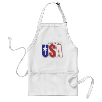 In God We Trust apron by cherylarogers