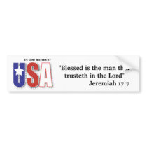In God We Trust Bumper Sticker bumper stickers by cherylarogers In God We Trust Bumper Sticker bumper stickers