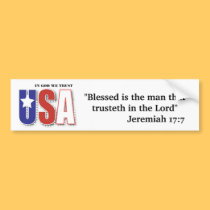 In God We Trust Bumper Sticker bumper stickers