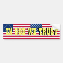 In God We Trust Bumper Sticker