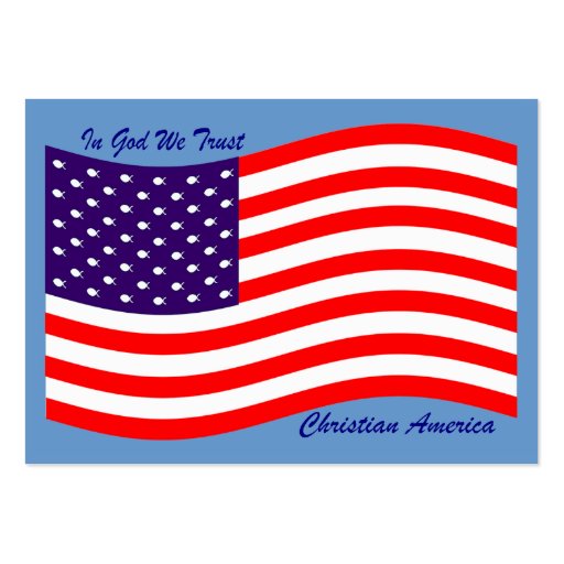 In God We Trust ~ Christian America Business Cards (front side)