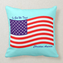 In God We Trust ~ Christian America Throw Pillows