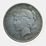 In GOD we trust - Coin of 1922 Round Stickers