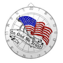 In God We Trust Dart Board