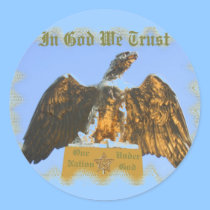 In God We Trust Eagle Sticker