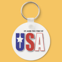 In God We Trust keychains