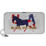 In God We Trust -Patriotic Horse Notebook Speakers