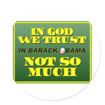 In God We Trust Round Sticker