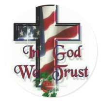In God we trust stickers