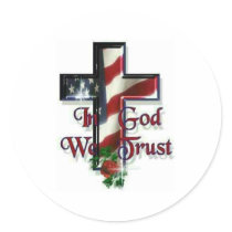 In God we trust stickers