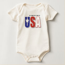 In God We Trust T-shirt -- blue type on back