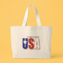 In God We Trust tote bags