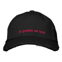 In Goddess We Trust Women's Baseball Cap embroidered hats