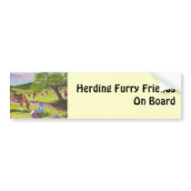 In Gods Country ~ Cowboy & Australian Shepherd Bumper Sticker