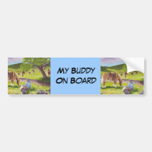 In Gods Country ~ Cowboy & Australian Shepherd Bumper Stickers