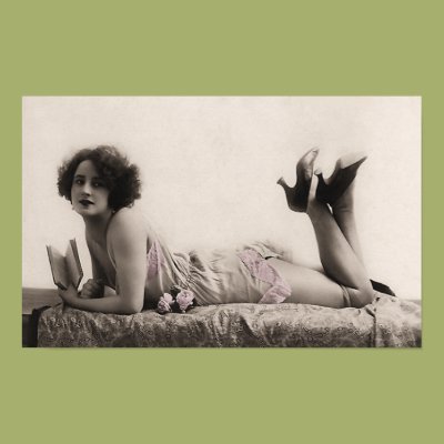 In Her Lingerie Poster Zazzle_print