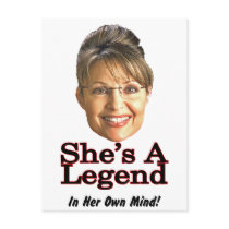 In her own mind post card