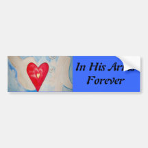 In His Arms Bumper Stickers