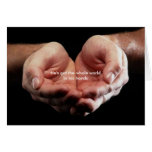 In his hands Card