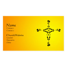 In His Service Business Card Templates