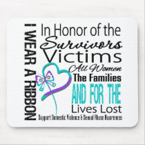 In Honor Collage Domestic Violence Sexual Assault Mouse Pads
