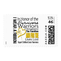 In Honor Tribute Collage Childhood Cancer Postage Stamps