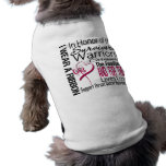 In Honor Tribute Collage Throat Cancer pet clothing