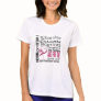 In Honor Tribute Collage Throat Cancer Tshirt
