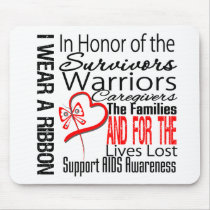 In Honor Tribute Collage Tribute AIDS Mousepad