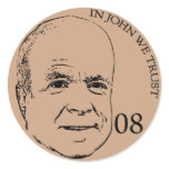 In John We Trust stickers