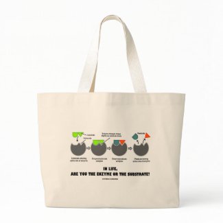 In Life, Are You The Enzyme Or The Substrate? bag