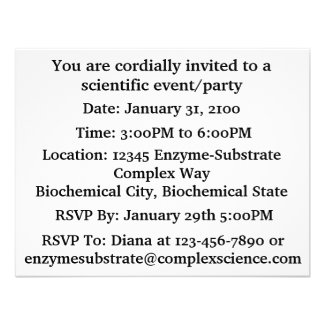 In Life, Are You The Enzyme Or The Substrate? Invitations