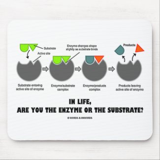 In Life, Are You The Enzyme Or The Substrate? Mouse Pad