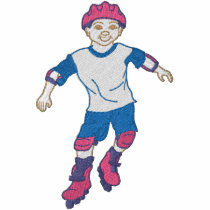 In-line Skater Boy embroidered shirts by ZazzleEmbroidery In-line Skater Boy embroidered shirts